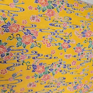 紅型和紙ーカット判(黄)
